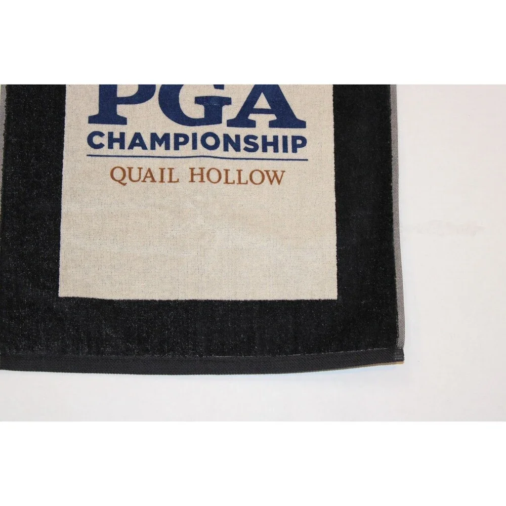2017 PGA Championship Golf Towel Quail Hollow black & White New